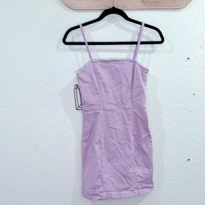 Mini Denim Dress Lavender